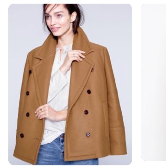 J. Crew Jackets & Blazers - • J. Crew • Melton Wool Peacoat Camel Tan Medium